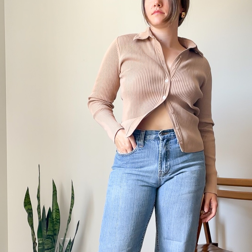 Free with purchase - Y2K knitted button down